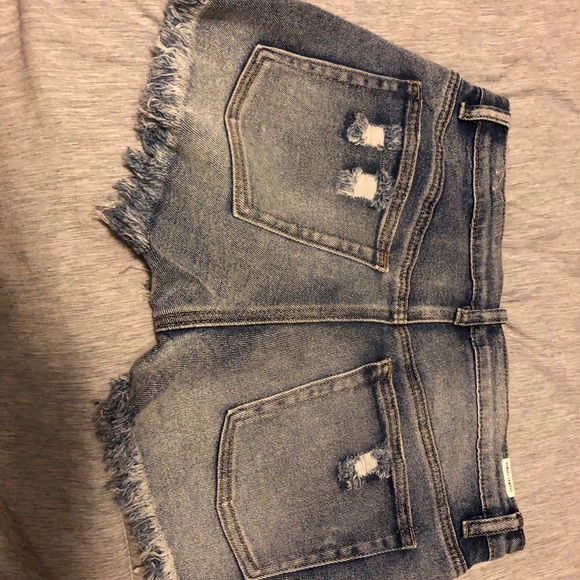 High Rise Distressed Shorts - Picture 2 of 2
